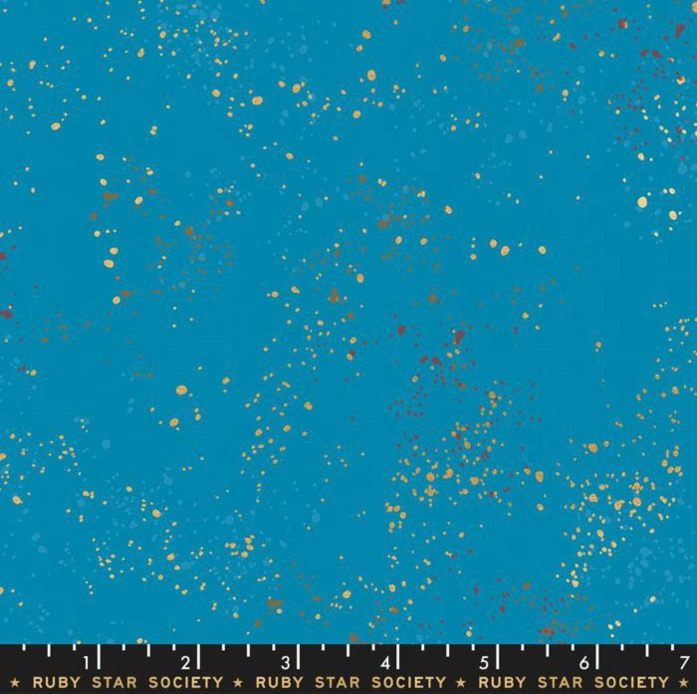Ruby Star Speckled Metallic Bright Blue 50M