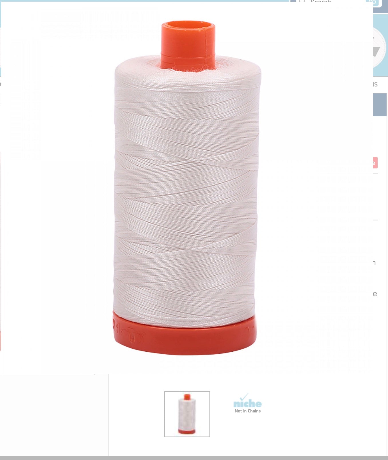 Aurafil Cotton Thread 50 wt - Muslin 2311