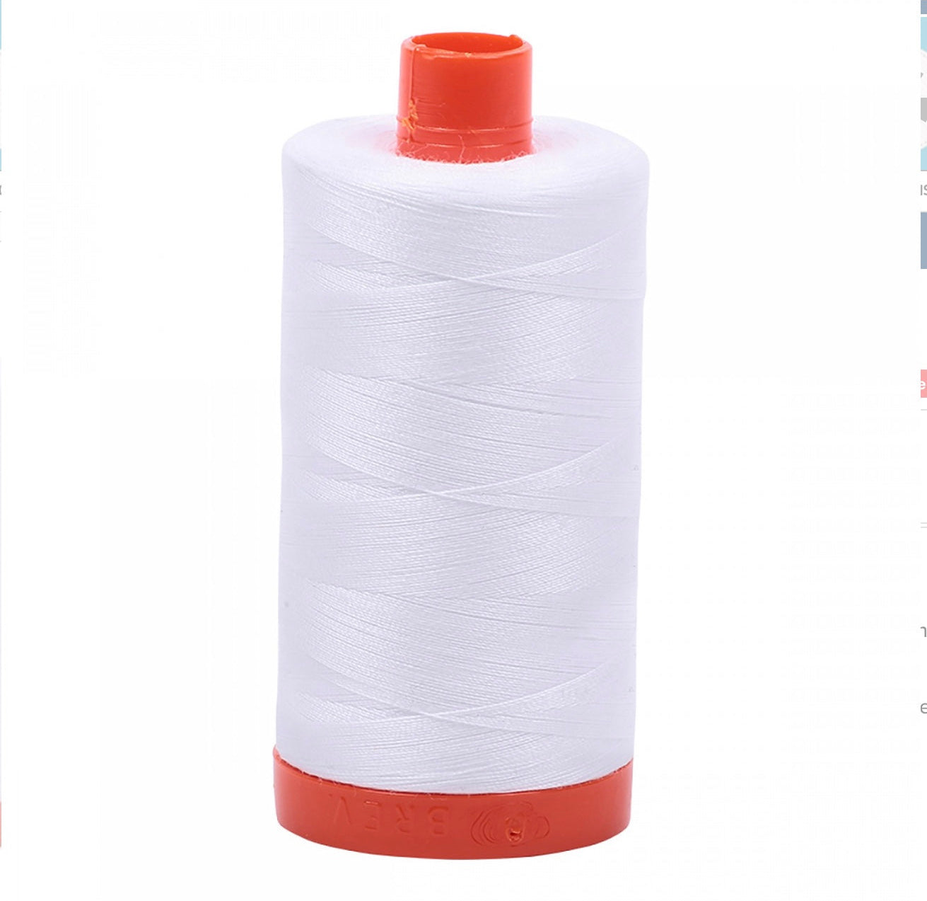 Aurafil Cotton Thread 50 wt - White 2024