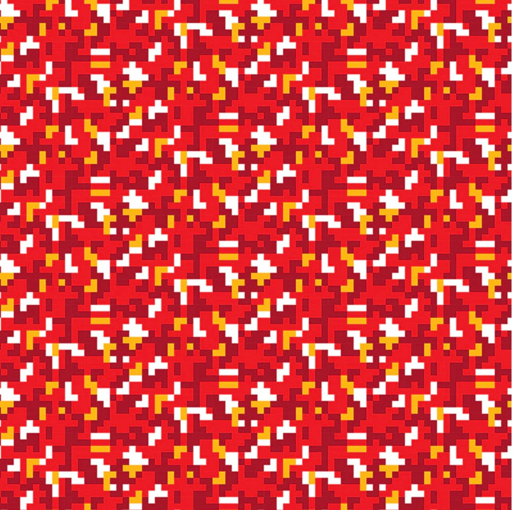 KC Chiefs Fabric- Camo - Red
