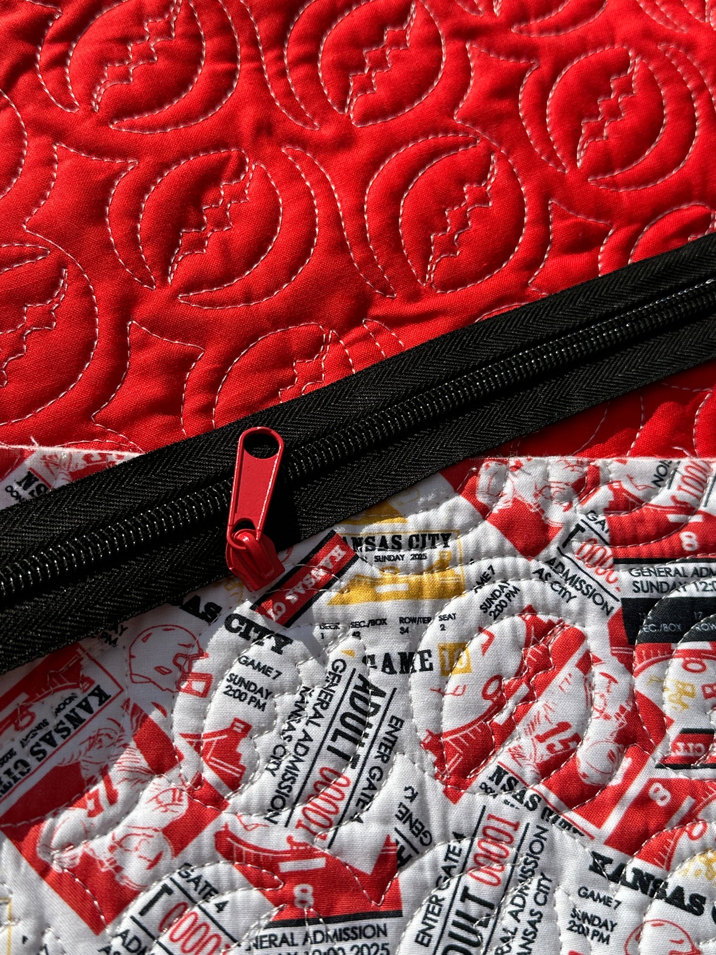 Quilted Fabric Pouch Kit - Chiefs