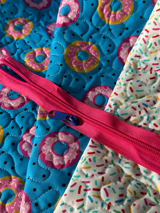 Quilted Fabric Pouch Kit - Snack Shack