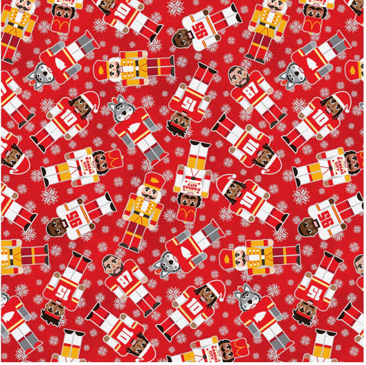 KC Chiefs Holiday Huddle - Red Fabric (Copy)