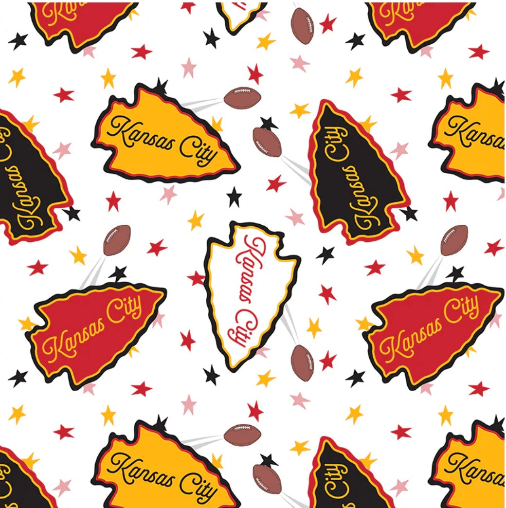 KC Chiefs Fabric- Spirit Colored Arrow
