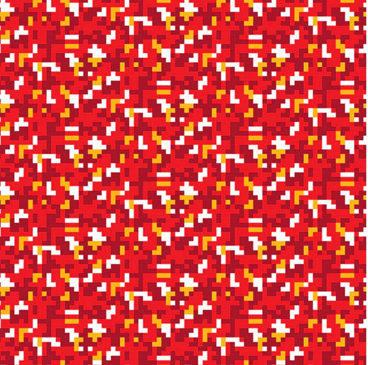 KC Chiefs Fabric- Camo - Red