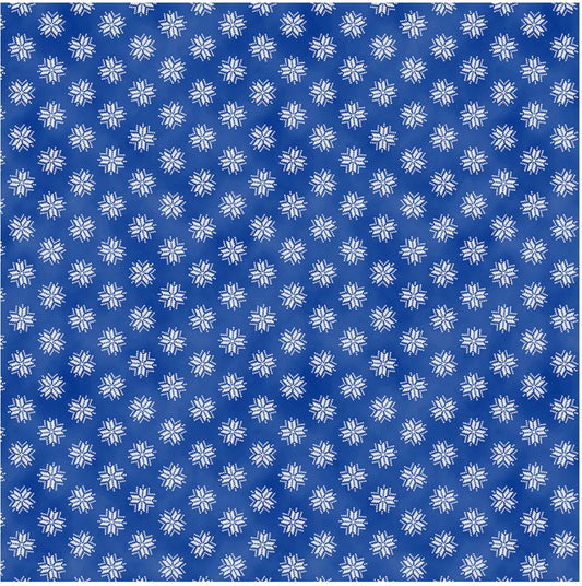 Buffalo Bills Fabric- Holiday Snowflake Blue