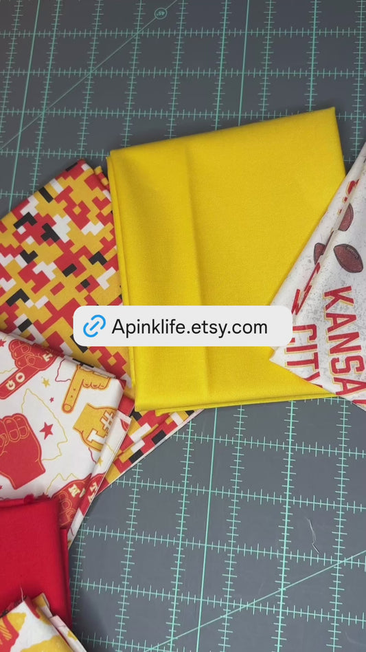 12 fat quarters - Chiefs Bundle